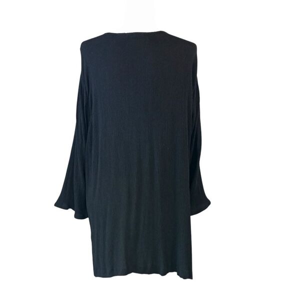 CATHY DANIELS Summer Tunic 3/4 Sleeve Lightweight V Neck Sequins Black S… - Picture 5 of 10